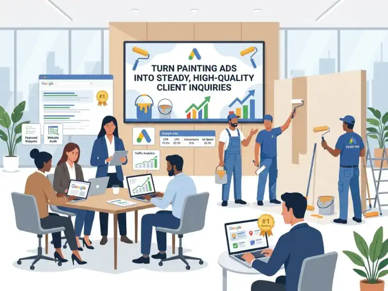 painting company ads business strategy.