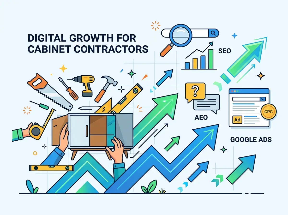 seo for cabinet makers leads growth.