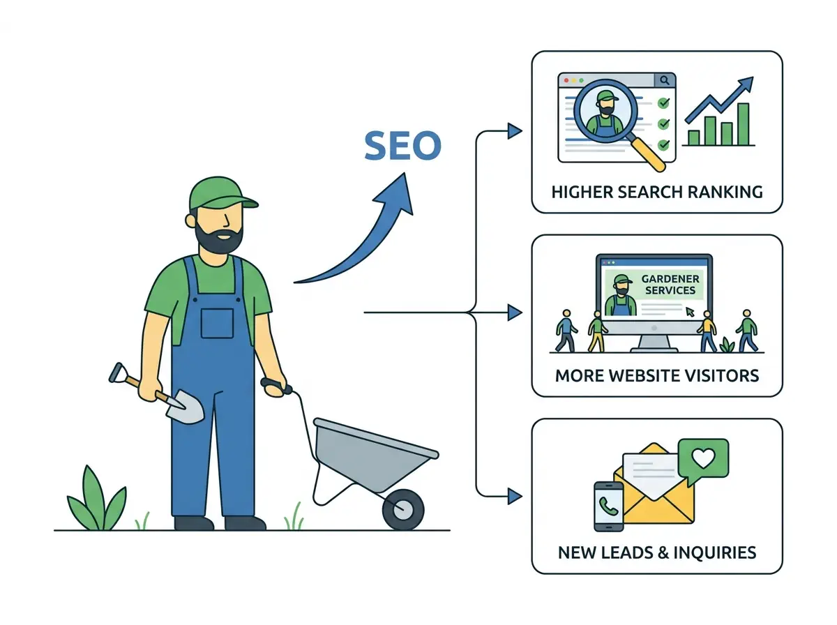 seo for landscape gardeners strategy.